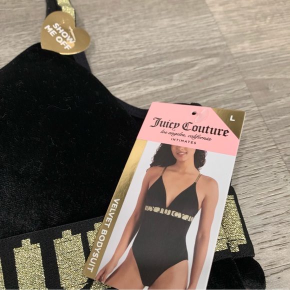 NWT Juicy Couture Velvet Holiday Bodysuit - Picture 5 of 6